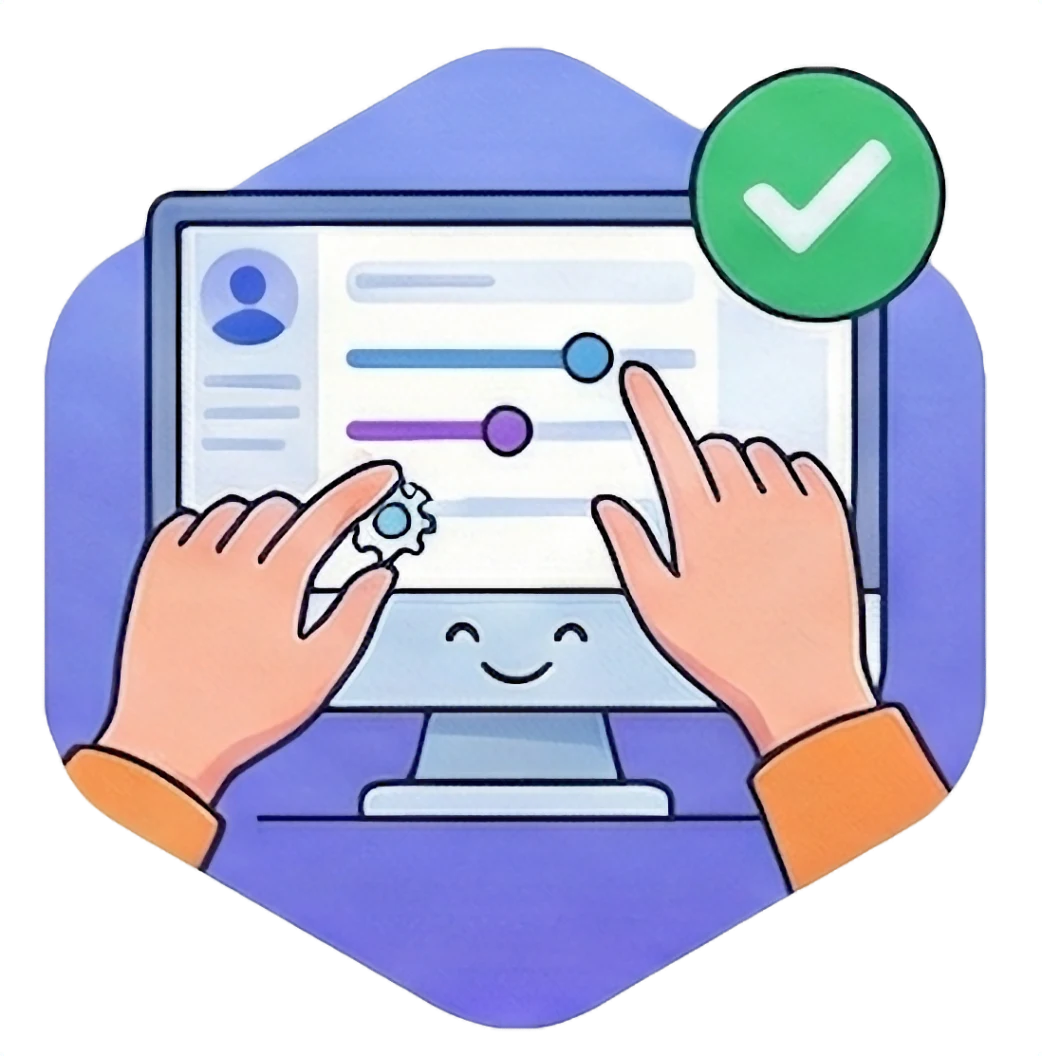 Иллюстрация диагностики компьютера и настройки программ удалённо