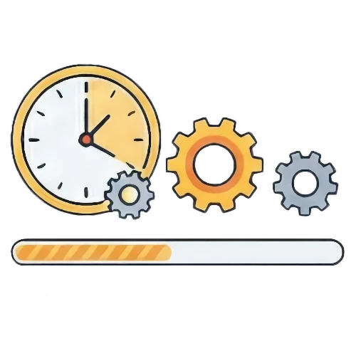 Иллюстрация медленно работающего компьютера